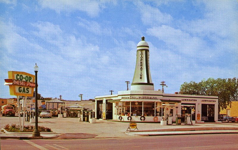 Co-Op service station